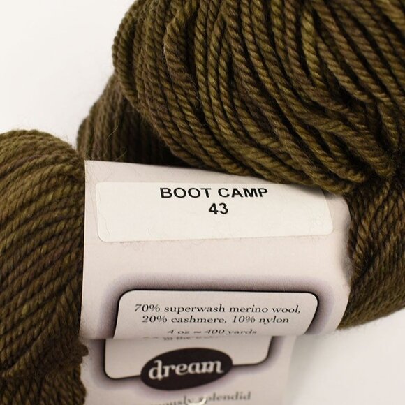 Dream in Color Smooshy With Cashmere Sock Weight Yarn 400 Yds Boot Camp Colorway - Picture 5 of 5